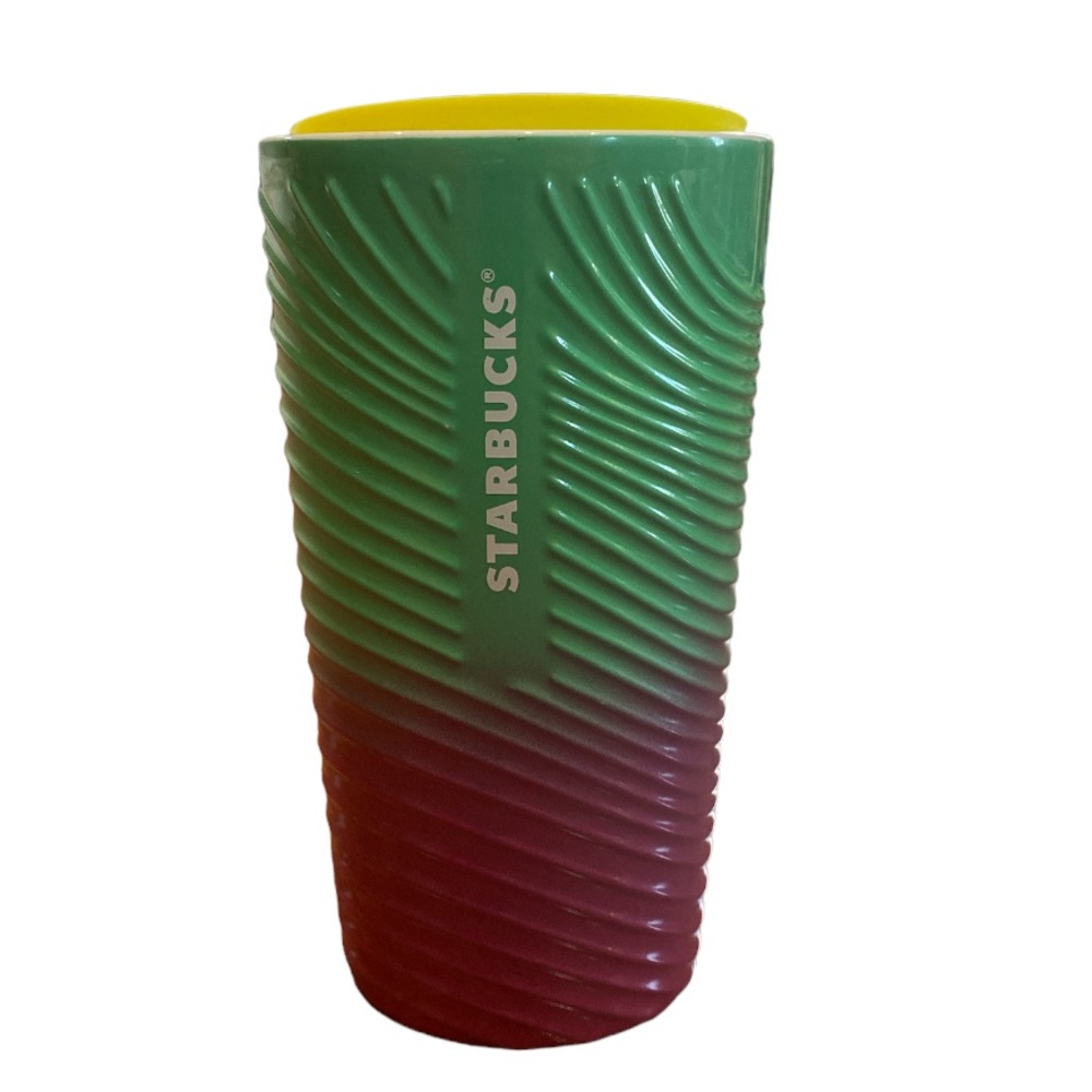 Starbucks sprint petunia ceramic tumbler